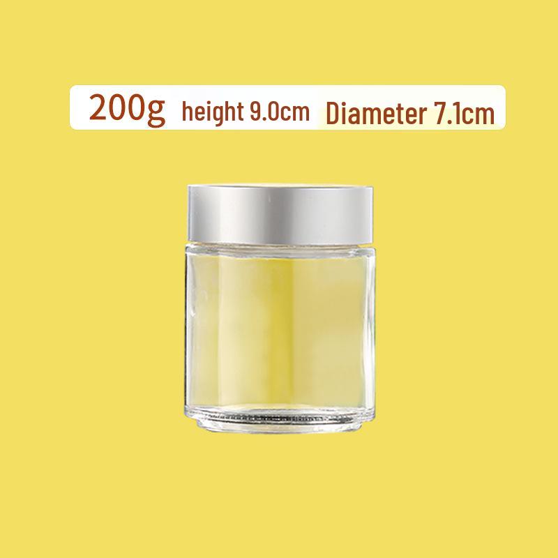 Frosted Black & White Glass Jar for Face/Eye Cream - Thick, Portable Cosmetic Sample Bottle.