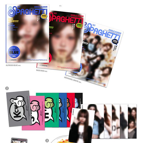 LE SSERAFIM 1st Single Album [SPAGHETTI] (COMPACT Ver.)