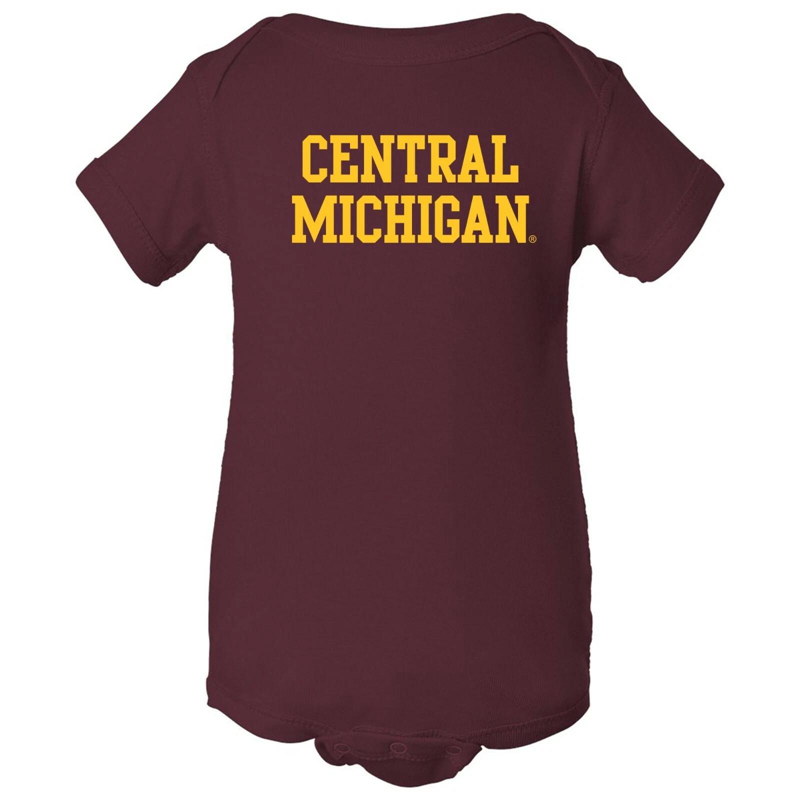 Central Michigan Chippewas Basic Block Unisex Creeper - Maroon L