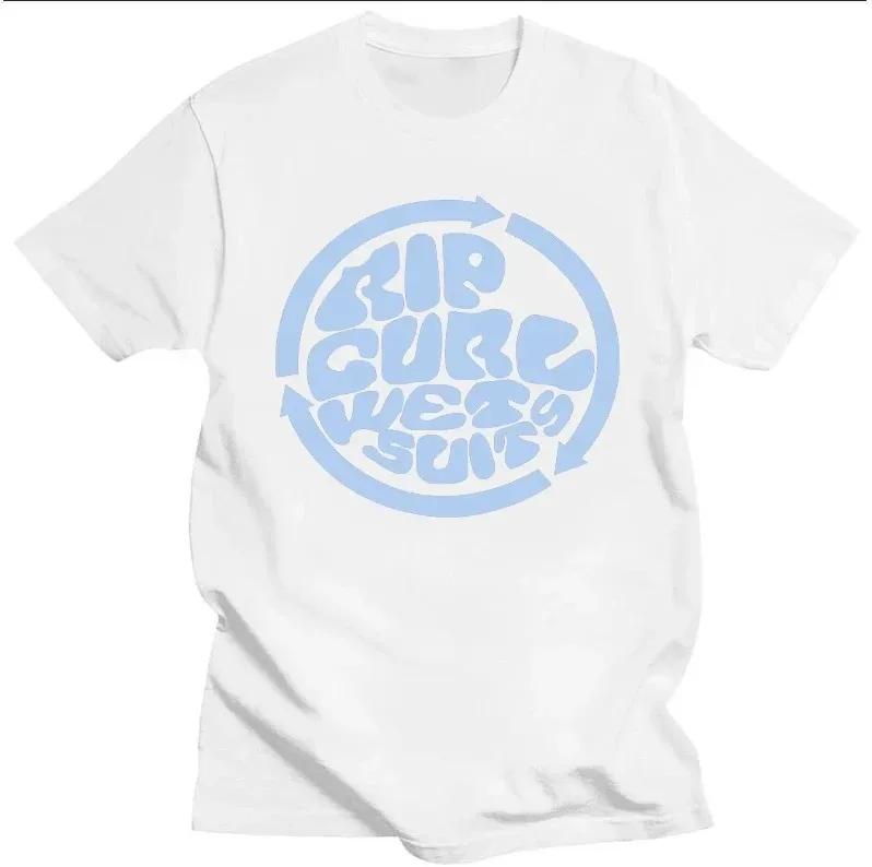 Men's 100% Cotton Summer Loose-fit Casual Round-neck Printed Sports Crew-neck Short-sleeve T-shirt