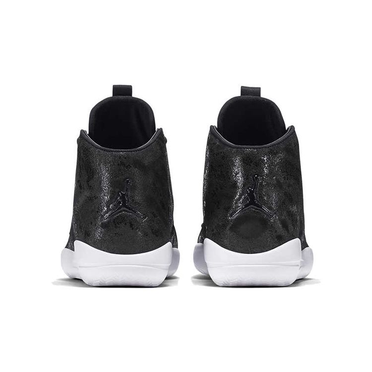 Jordan Eclipse Chukka Synthetic Leather Shock Absorbing Non-Slip Wear-Resistant Mid-Top Basketball Shoes Kids Basketball Shoes Black White 881460-001