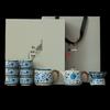 Tao Ding Xuan Floral Blue & White Ru Kiln 10-Piece Tea Set