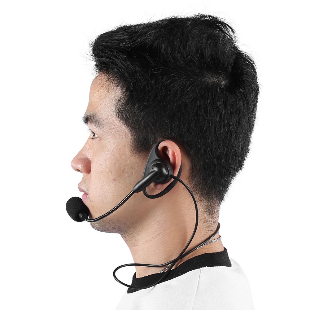 3.5mm Ear Hook Two Way Radio Earphone Bluetooth Wired Intercom Headset for V6 V4 Motorcycle