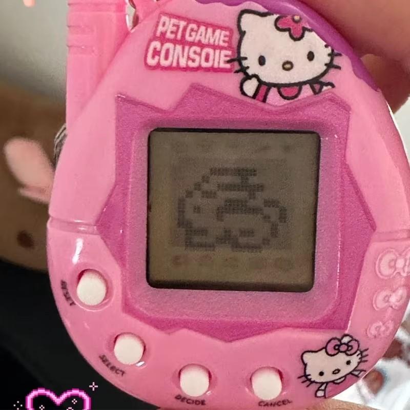 Sanrio  Virtual Pet Mini Game Console Kuromi Original Cartoon Toys  Keychains Toys Birthday Gifts