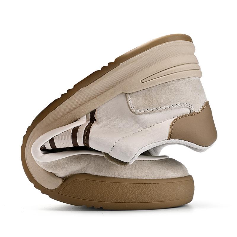 Lederschuhe Herrenschuhe Frühling und Herbst 2025 neue Leder atmungsaktive Sport-Freizeitschuhe weiche Sohle weiche Oberfläche Fahren Herren Board Schuhe