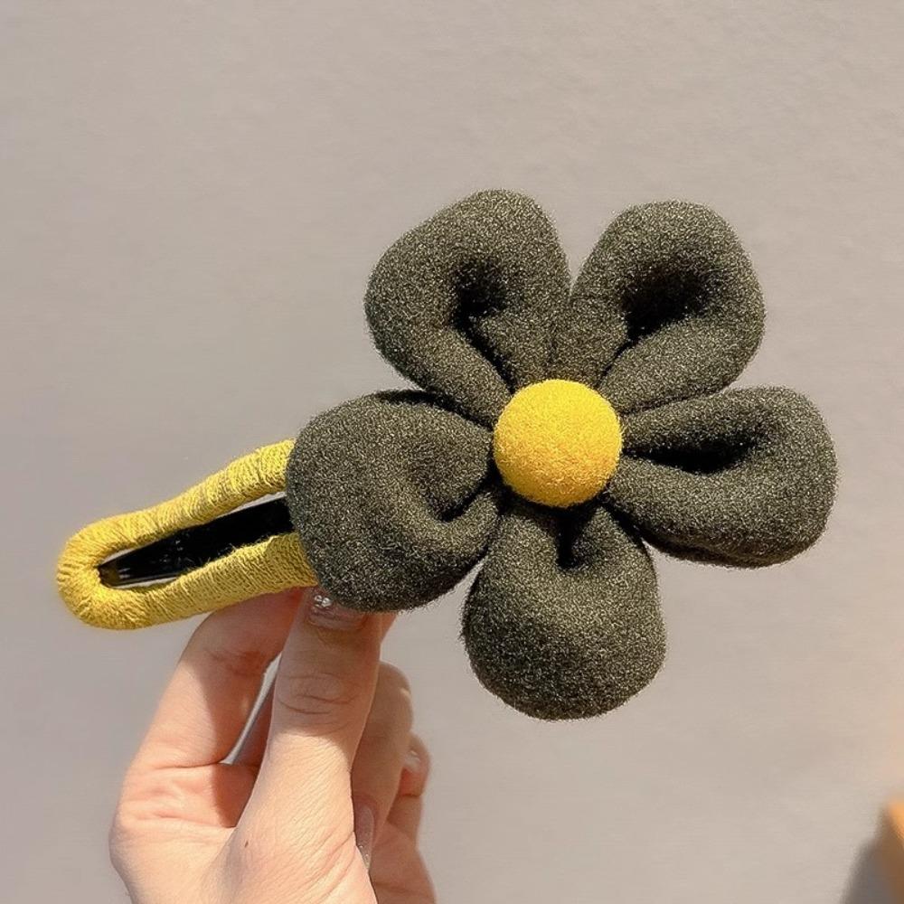 Large Flower Hair Claw Plush Flower Hairpin New Hair Clips  Autumn Winter