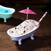 Ceramic Mini Bathtub Bowl for Ice Cream Dessert Porcelain Mixing Bowl Seasoning Dish Tiki Cocktail  Cups