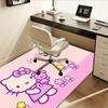 Office Rug Hello Kitty, Flowers Anti-Slip Rug, Machine Washable for Living Room, Bedroom, Office, Multiple Sizes, Bedroom Mat, Decorative Mat, Durable