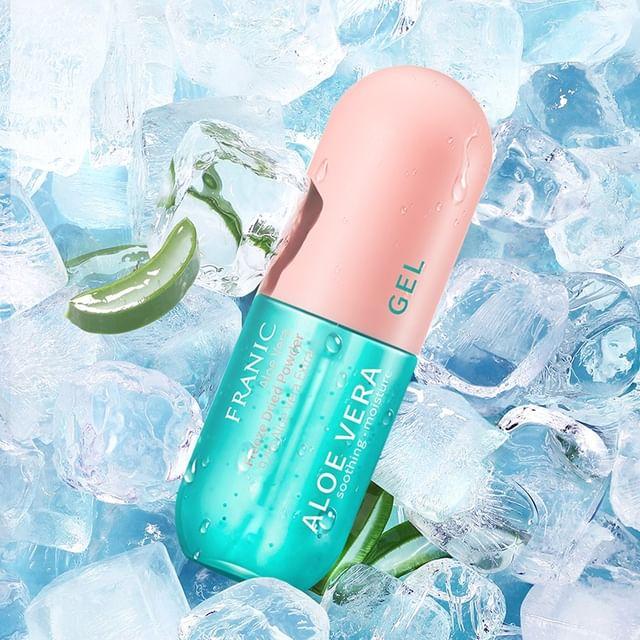 FRANIC - Гель с алоэ вера, сублимированный порошок, успокаивающий, увлажняющий #40g