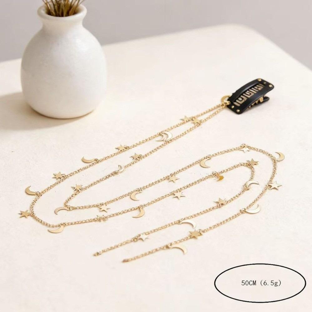 Vintage Hair Chain Gold Color Tassel Barrettes For Women and Girls Braided Headband Party