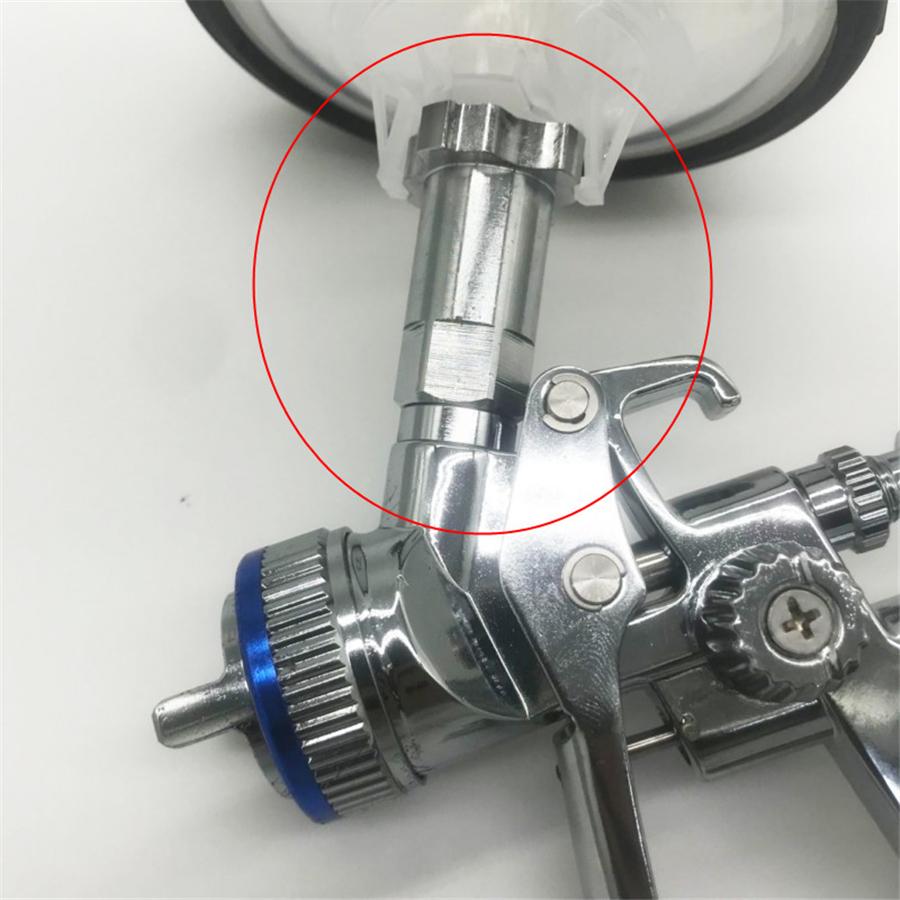 Spray Gun Connector Adapter Spray Gun Cup Adapter Pot Joints 16X1.5 External for Spray Gun Disposable Measuring Cup Copper