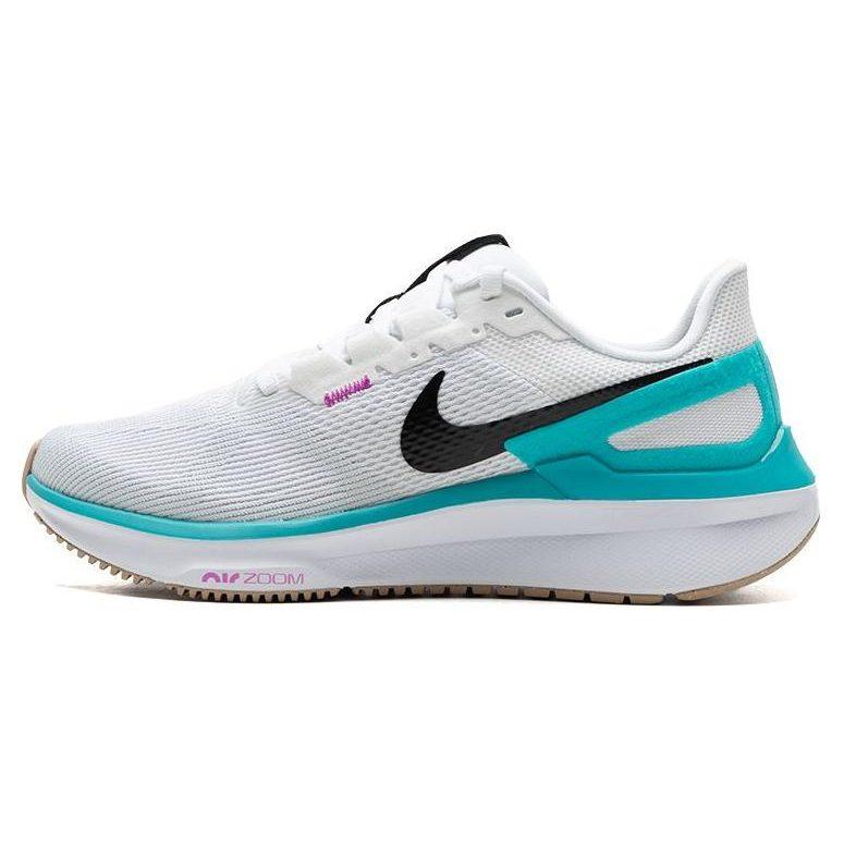 Nike Zoom Structure 25 Low top Casual Long Distance Running City Commuting Running Shoes Women's White Cyan DJ7884-103