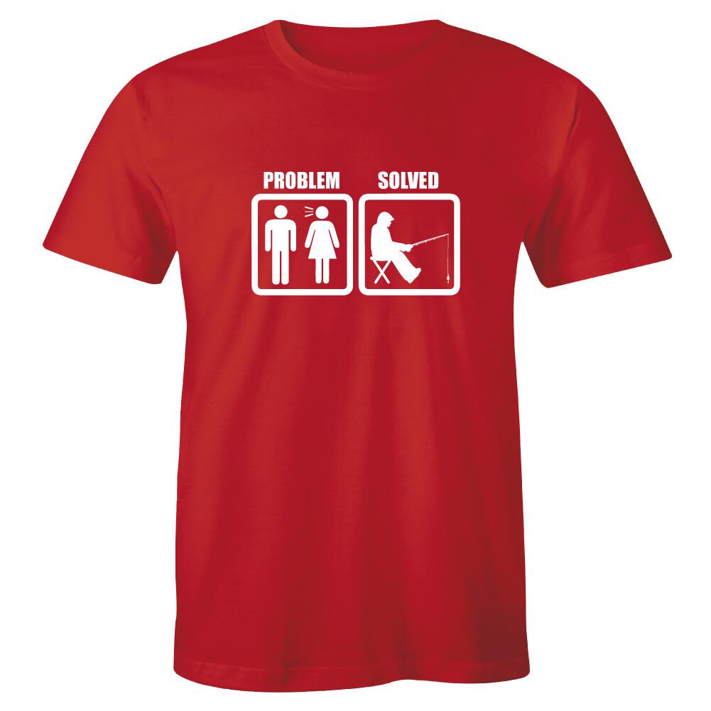 Fishing Problem Solved Shirt funny Fisherman Men s Premium T-shirt Gift Tee XL
