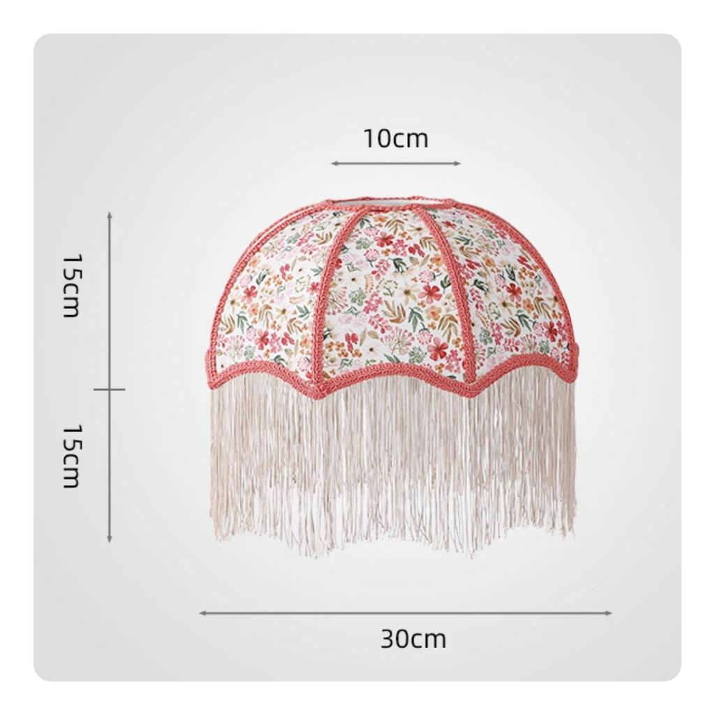 Lampshade with Fringe Fringed Woven Table Lamp Shade
