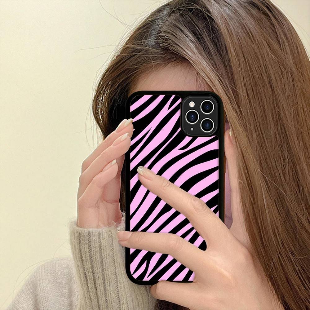 Zebra Print Clip Art For IPhone 17 16 15 14 13 12 11 Pro Max Plus Shockproof PC+TPU Phone Back Cover