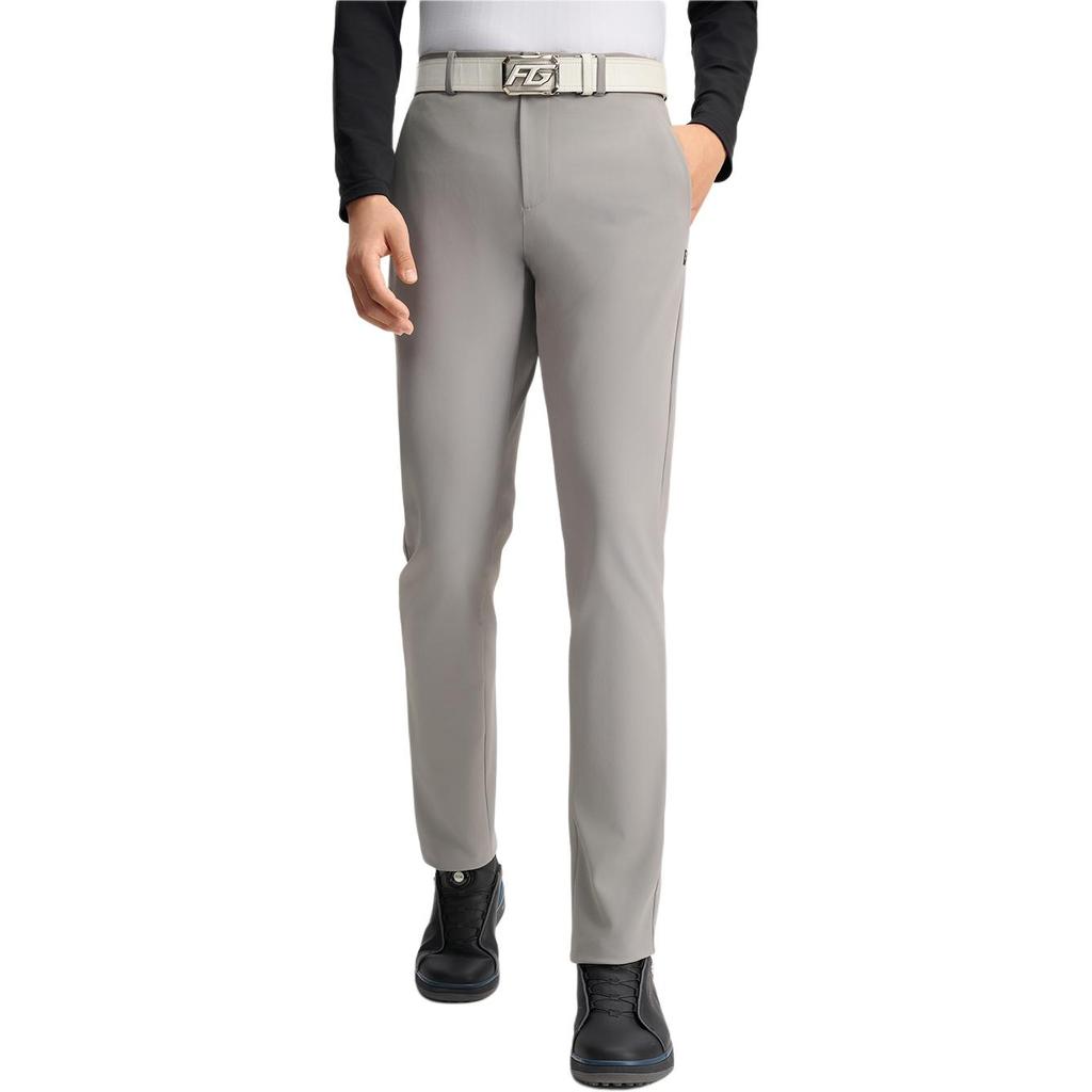 FILA Golf Series Fashionable Versatile Straight Leg Casual Pants Men Bottoms Gray A11M515811F-DY
