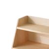 Wood Countertop Organizer Desktop Space Saving Double Layer Mug Tea Storage Display Shelf