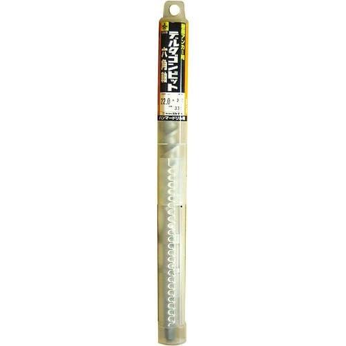 Miyanaga DLHEXB22033 Delta Gon Bit Hex Shank 22.0 X 330mm 5-Cutter Masonry Drill Bit for Hammer Drill Concrete