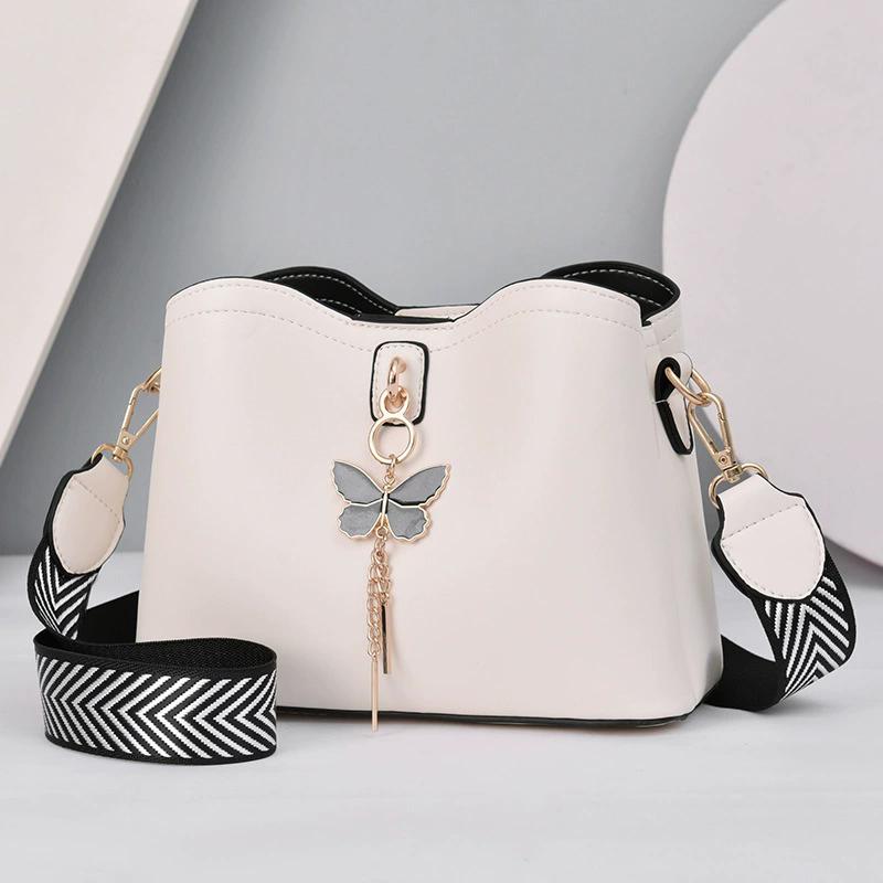 Women's Butterfly Leather Crossbody Bag, Small Trendy Shoulder Bag with Adjustable Strap, Cute Fashion Purse for Ladies