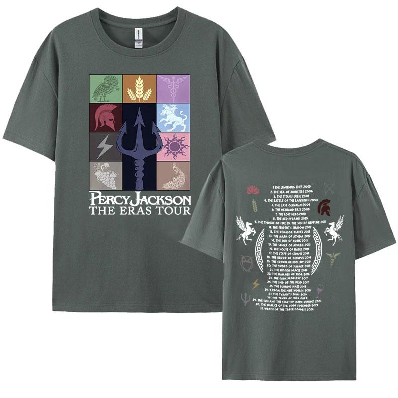 Percy Jackson and The Olympians Eras Tour Tee Shirt Men Women Fashion Retro Short Sleeve T-shirt Casual Cotton Oversized T Shirt
