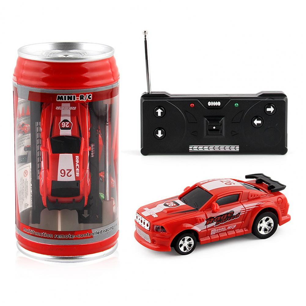 4 Colors Rc Car Can Box Car Creative Mini Rc Car Radio Remote Control Light Micro Racing Car Toy For Boys Kids Gift