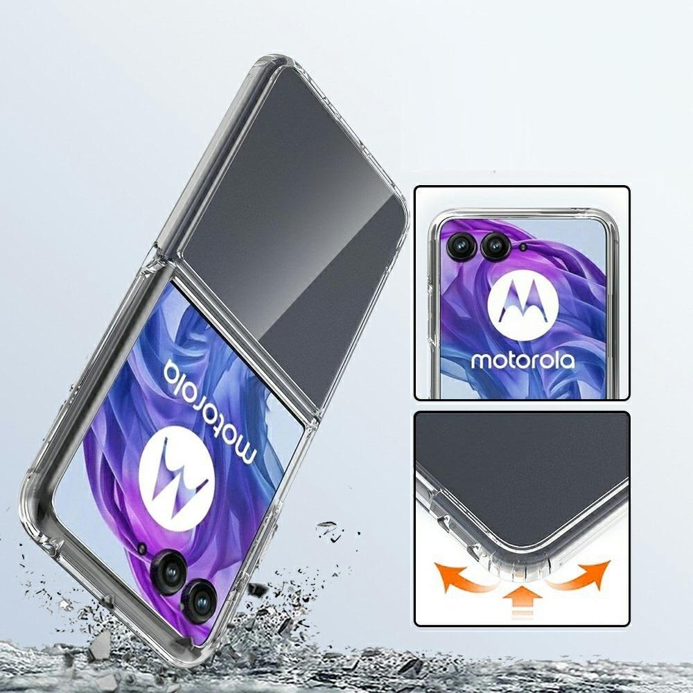 TPU + Acrylic Case for Motorola Razr 70 Ultra / 60 Ultra, Transparent