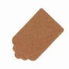 5x3cm Kraft Paper Gift Tags Wedding Birthday Scallop Label Blank Name Card 100x