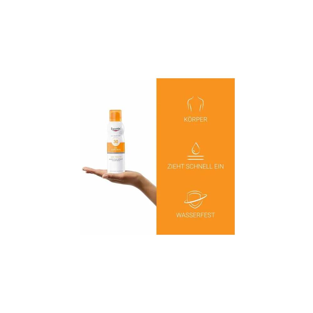 Eucerin Body Sun Oil Control Transparent LSF 30, 200ml