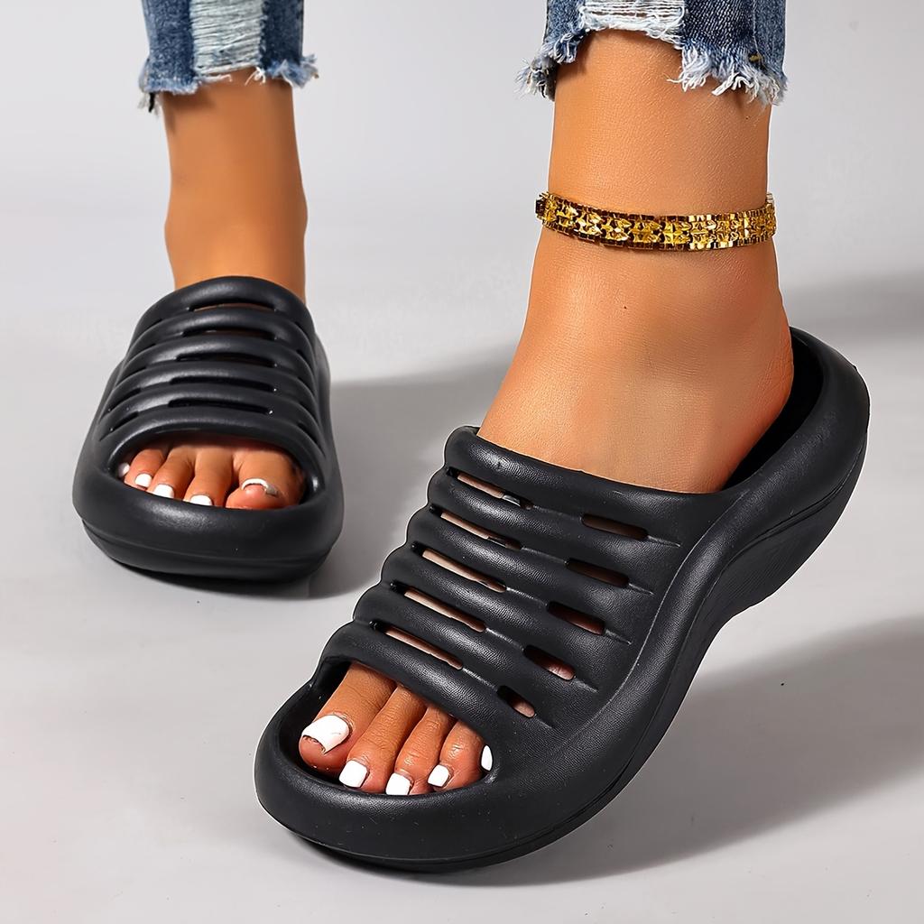 Thick-Soled EVA Slippers - Lightweight Minimalist Design with Soft Non-Slip Sole & Cloud-Like Cushioning, Hand Wash/Dry Clean, Open Toe Design