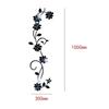 Acrylic Flower Shape Wall Sticker Background Art Living Room Mirror Home Fashion Decoration Wall Stickers Posters House Supplies
