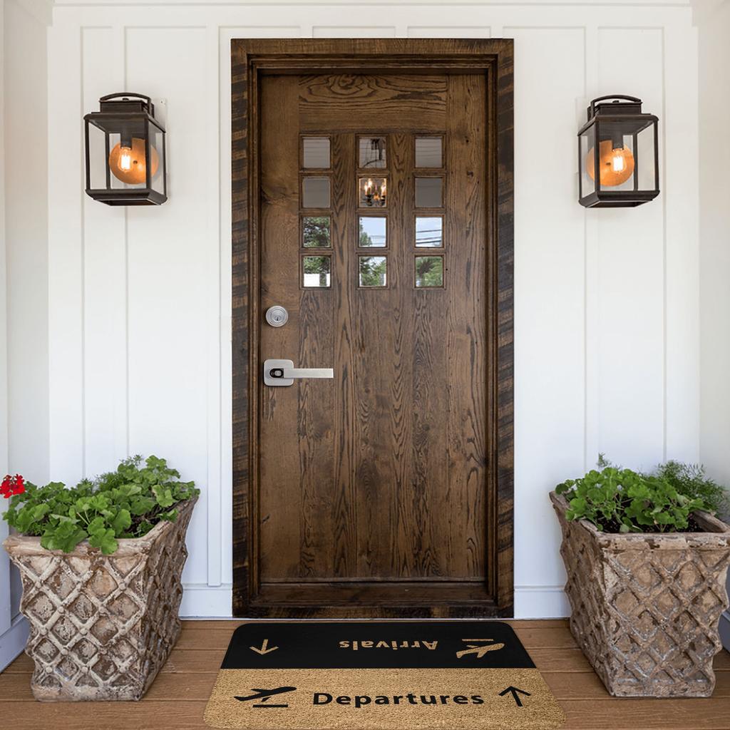 Aviation Airplane Departures Arrivals Doormat Anti-Slip Entrance Kitchen Bath Floor Door Mats Bedroom Balcony Carpet Rug
