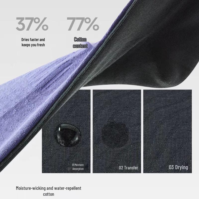 Beneunder Antibacterial Mid-Calf Cotton Socks (3-Pack)