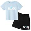 Summer Kids Clothes Boys/Girls Preschool Brand T-shirt Short Sleeved Top+Shorts Party Travel Sports Sunshine Charming Casual Set