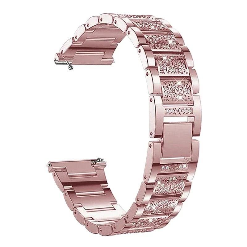 Diamond Strap and Case for Redmi Watch 5 Active Redmi Watch 3 Active/3 Lite Stainless Steel Watchband