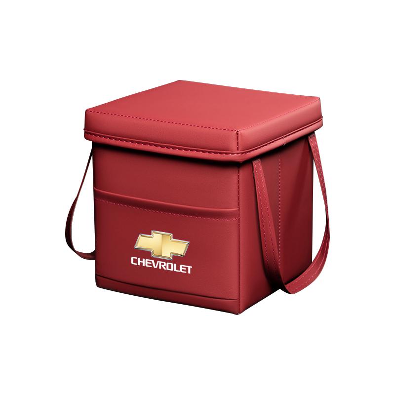 

Портативная автомобильная мусорка Кожаный ящик Сумка для хранения Аксессуары Для Chevrolet Corvette Montana TrailBlazer Silverado Traverse Camaro