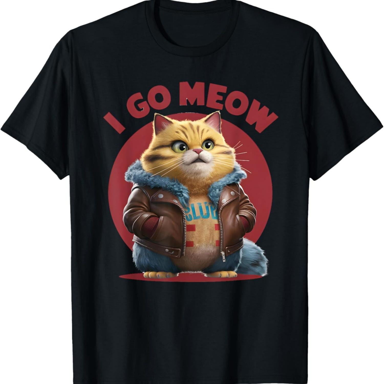 Meow Singing Cat Meme T-Shirt S
