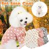 Pet Dog Clothes Autumn Winter Warm Soft Cotton Knit Pullover Sweater with Heart Pattern Lightweight Comfortable Fit for Small Dogs