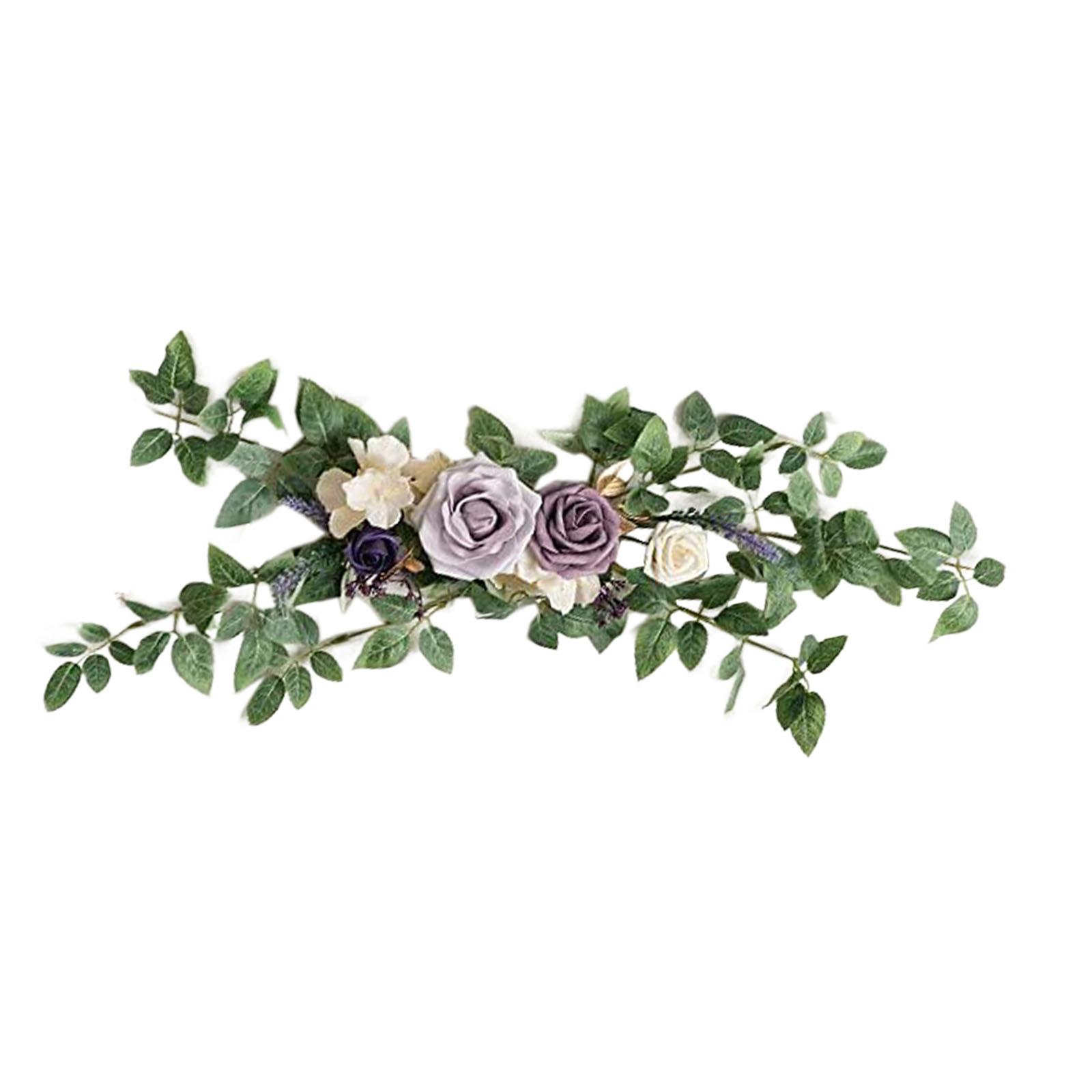 

PEW Flowers for Chair Simulated Chair Back Flower Aisle Chair Back Floral Decors for Concerts Banquet Parties Ceremony Events