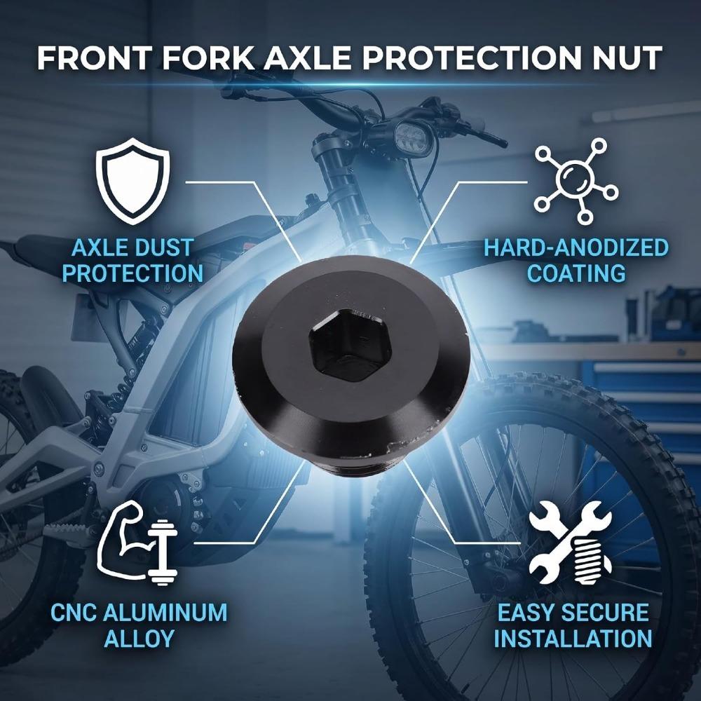 Replacement Front Fork Axle Nut Durable Replacement Fastener Motorcycle Suspension Applications