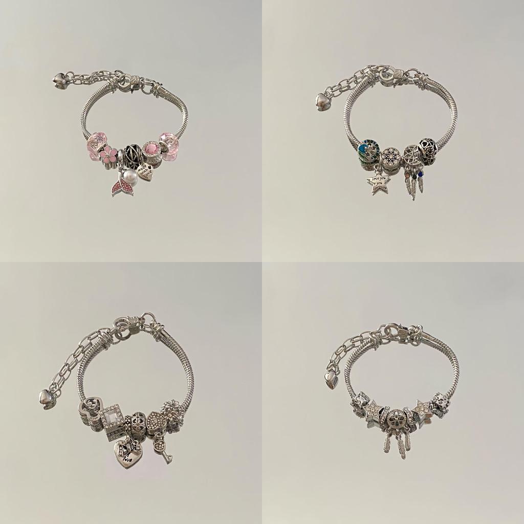 Hand Jewelry Pearl Fish Tail Dreamcatcher Beaded Bracelet For Women And Men