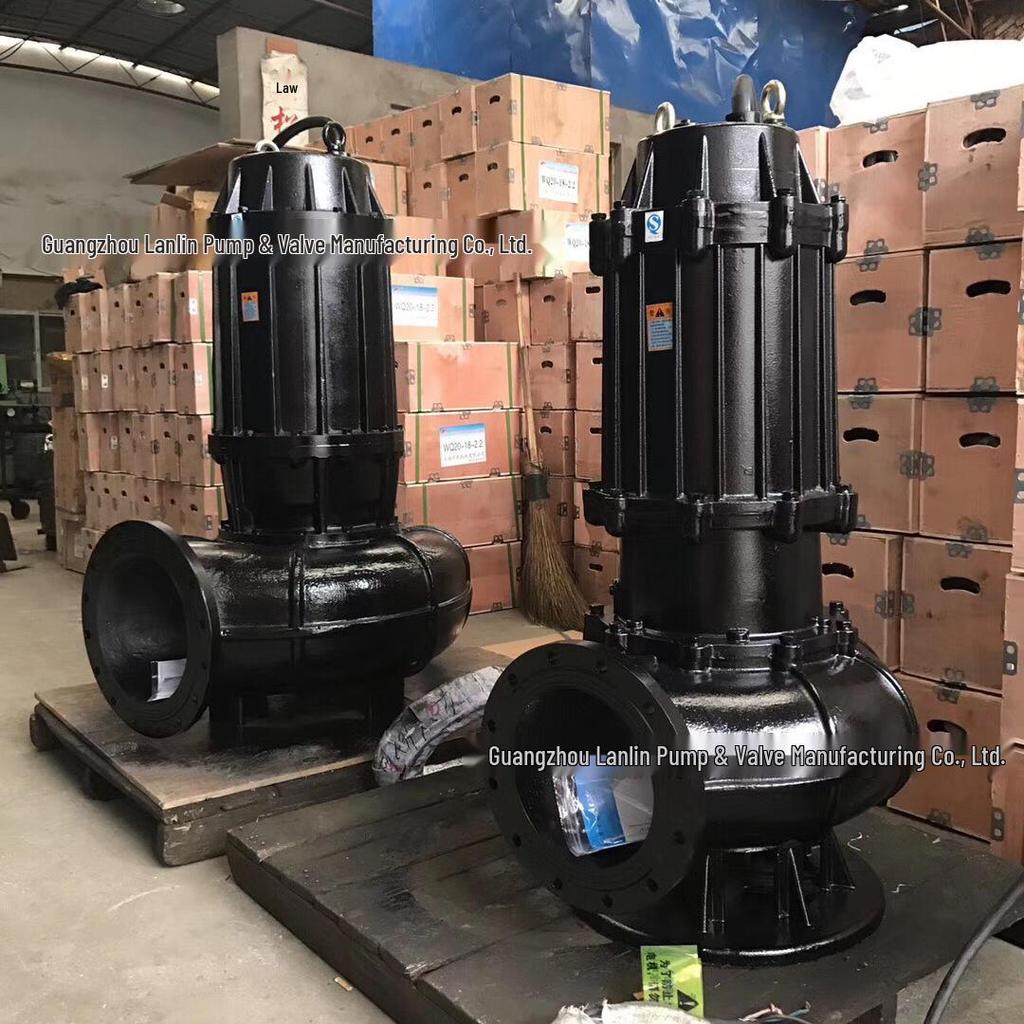 Non-Clog Submersible Sewage Pump 50WQ15-15-1.5kW Wastewater Sludge Electric Pump