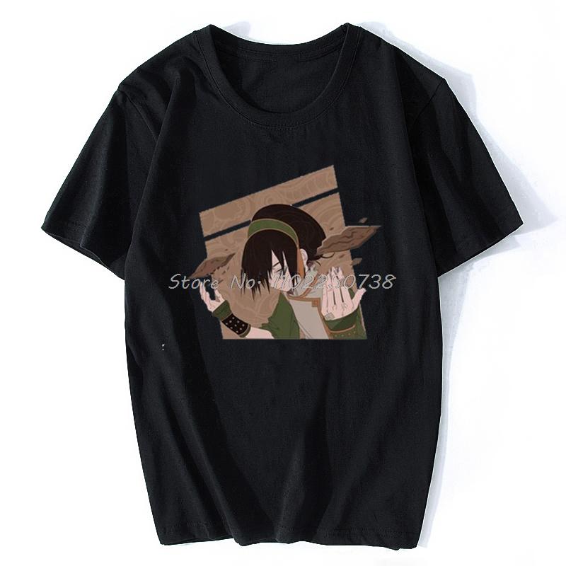Funny Avatar The Last Airbender T Shirt Men Short Sleeves Cotton T-shirt Casual The Legend of Aang Tee Tops Fashion Anime Tshirt