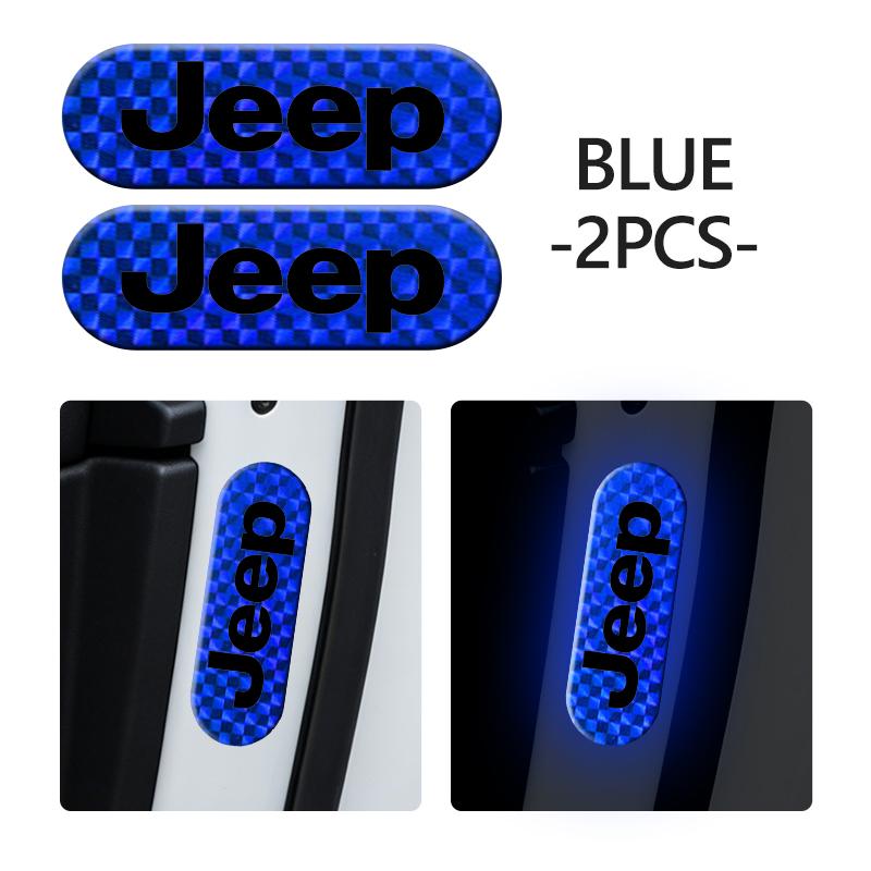 For Jeep Car Door Protection Reflective Car stickers Styling Cherokee Patriot Liberty Wrangler JK JL Commander AKN1