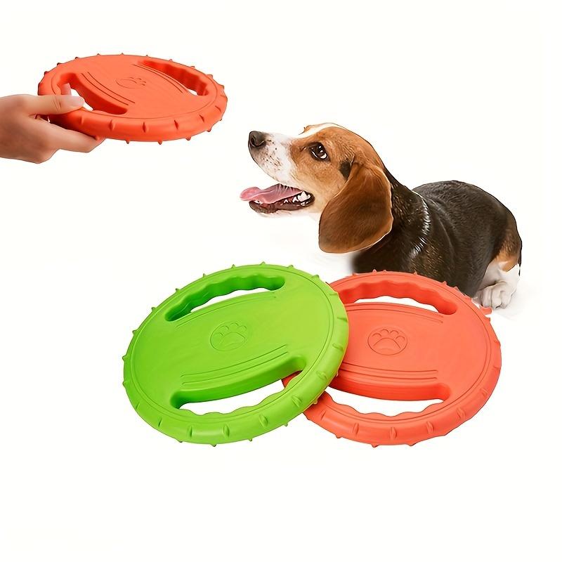 1ks odolný silikonový protiskluzový létající disk pro psy - proti žvýkání, zábavná výcviková hračka pro domácí mazlíčky, nezbytné potřeby pro venkovní hraní a výcvik