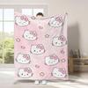 Kawaii Hellos Cat Nap Blanket Sofa Winter Fluffy Soft Blankets For Bed Home Bedroom Decoration Bedspread The Throw Warm Knee