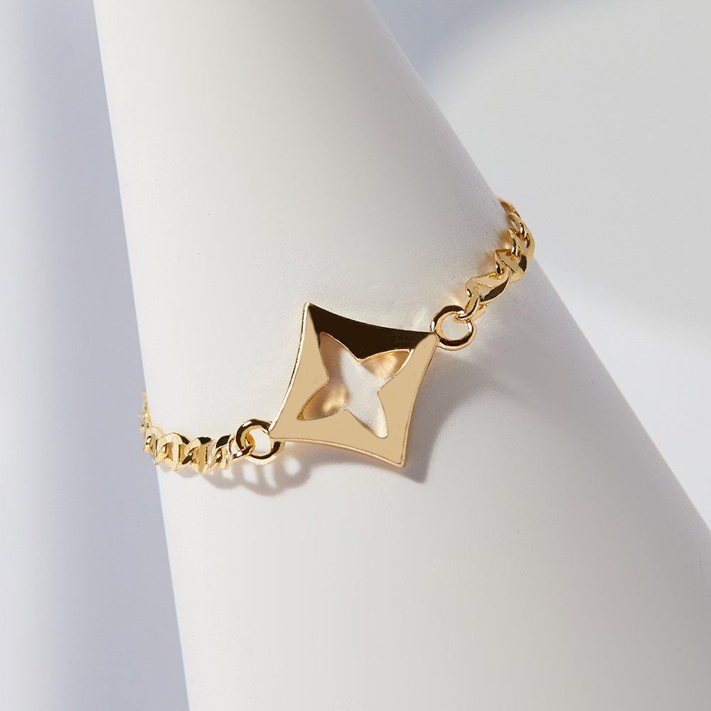 14K Ivy Charm Chain Gold Ring