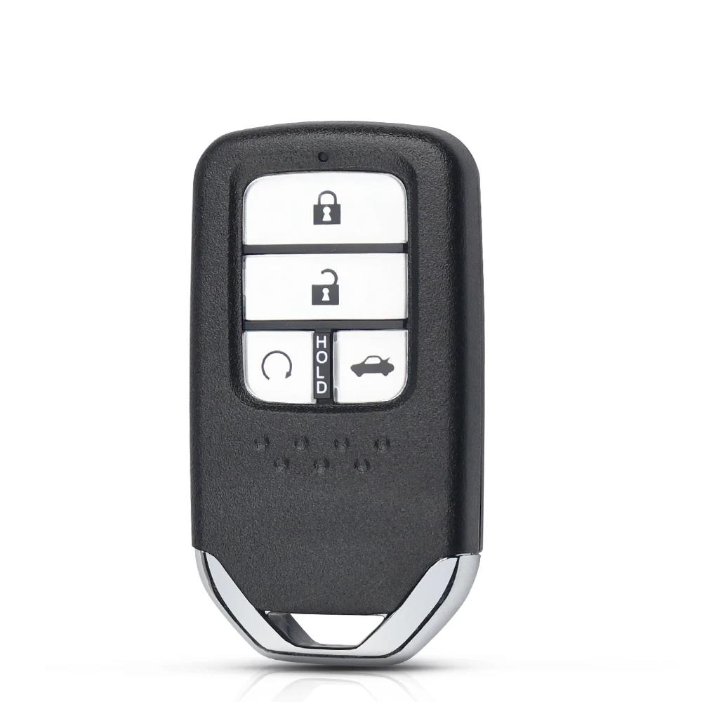 KEYYOU For Honda Fit Odessey City Jazz XRV Venzel HRV CRV CRV Accord Civic 2/3/4 Buttons Smart Key Shell Case Insert Case Blade