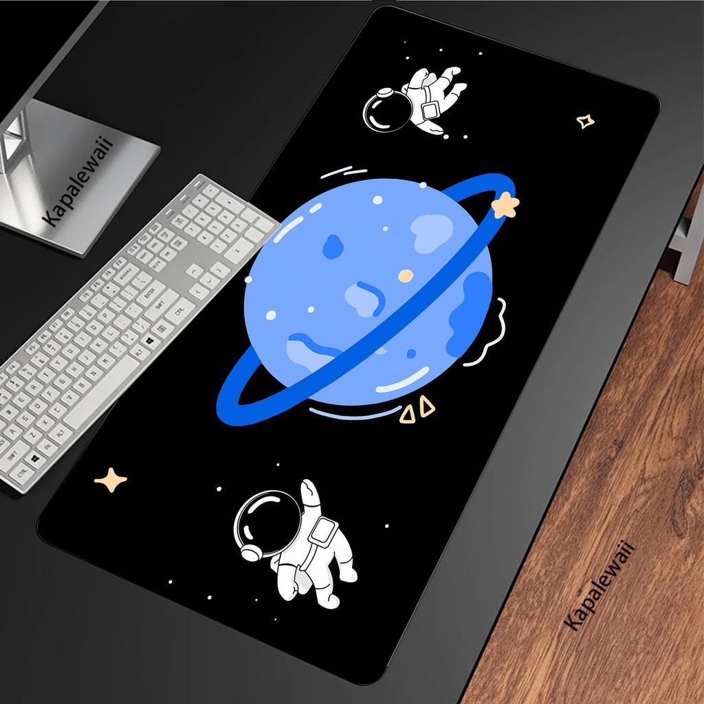Astronaut Large Gaming Mousepad Gamer Speed Accessories Keyboard Pads Anti-slip Computer Mouse Pad Locking Edge Mouse Mat XXL