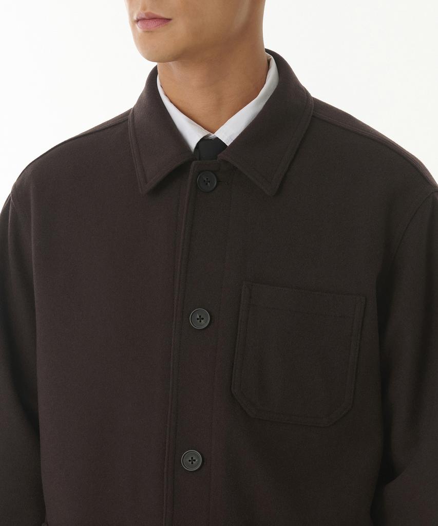 Musinsa Standard Wool Blend Chore Jacket [Dark Brown]