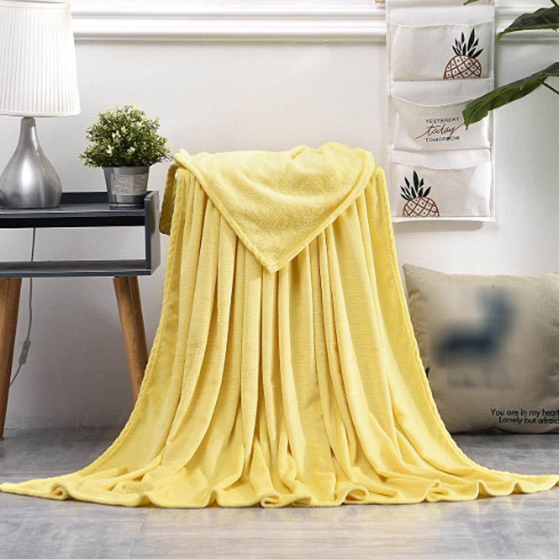 Solid Color Farai Wool Blanket Coral Wool Pet Blanket Cross Border Flannel Blanket Gift Coral Wool